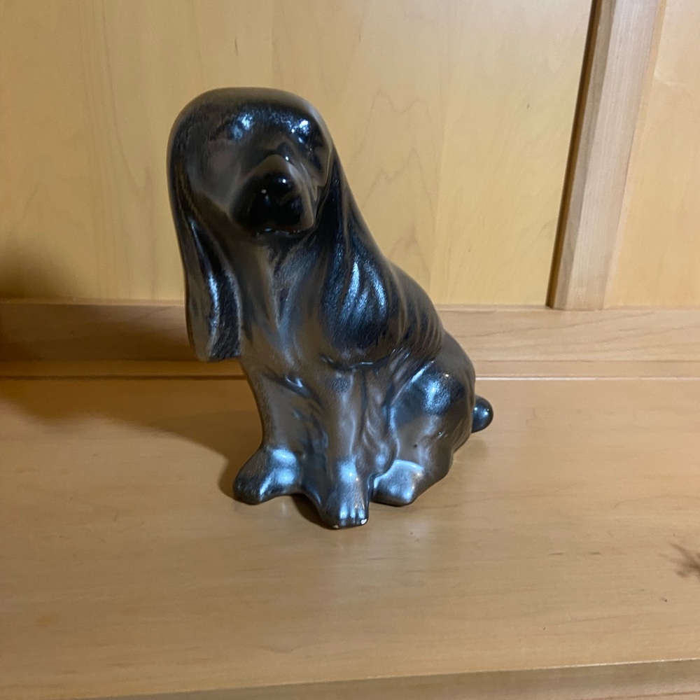 Silver Dog Figurine